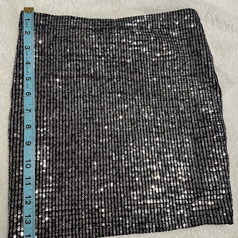Chocolate Black Sequin Mini Skirt - Picture 4 of 5